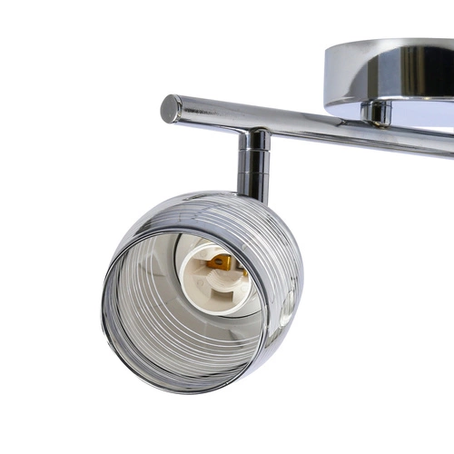 Moderní stropní lampa Milton chrom s pohyblivými stínidly do obýváku a kuchyně