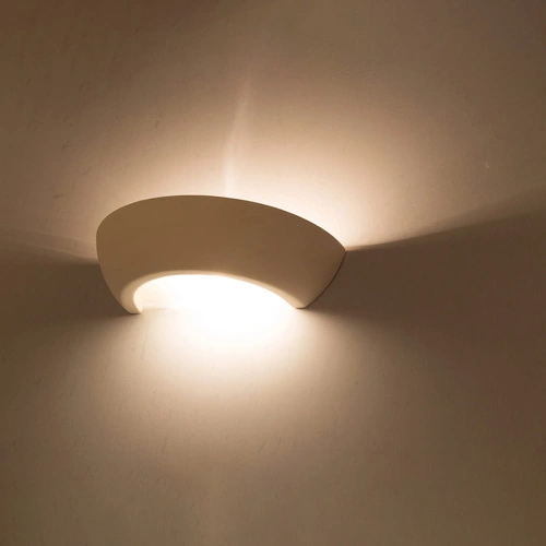 Nástěnná lampa OSKAR bílá keramická moderní do obýváku a ložnice Sollux Lighting
