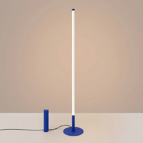 TRANG moderní stojací lampa do obývacího pokoje LED ultramarínová 3000K
