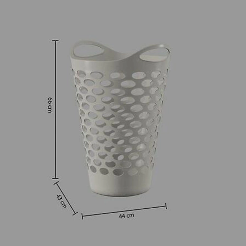 Pračkový koš 60 l pružný bílý