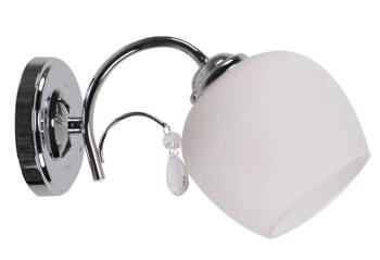 Nástěnné svítidlo Zachera bílé klasické skleněné do obýváku a ložnice CANDELLUX LIGHTING