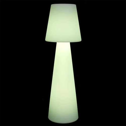 Stojací LED lampa Colorfull 110 cm bílá moderní s dálkovým ovládáním do obýváku i na terasu Intesi