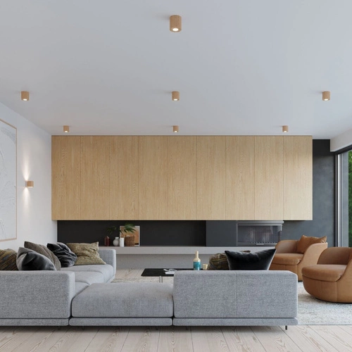 Nástěnné svítidlo Orbis přírodní dřevo moderní do ložnice obýváku a chodby Sollux