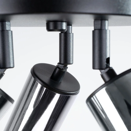 Stropní svítidlo WINX 3P černý chrom moderní kovové do obýváku a ložnice SOLLUX