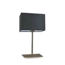 Noční lampička AMALFI grafitová se stínidlem na stojanu staré zlato moderní do ložnice LYSNE