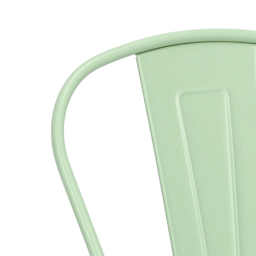 Kovová židle Paris zelená inspirovaná Tolixem do jídelny a kuchyně industriální styl D2.DESIGN