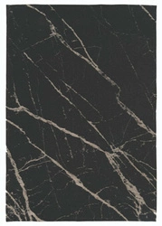 Moderní koberec Pietra Black 160x230 do obýváku, snadno čistitelný, protiskluzový, glamour