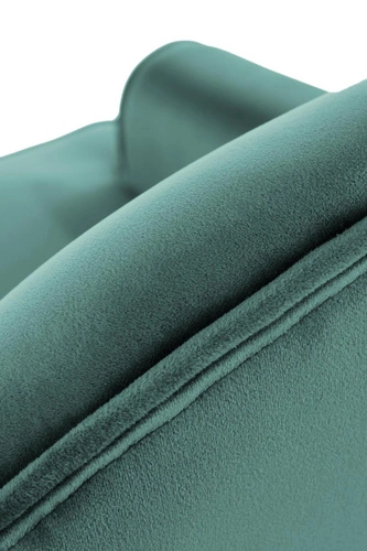 Odpočinkové křeslo Kamelie zelený samet do obýváku moderní glamour s područkami Intesi