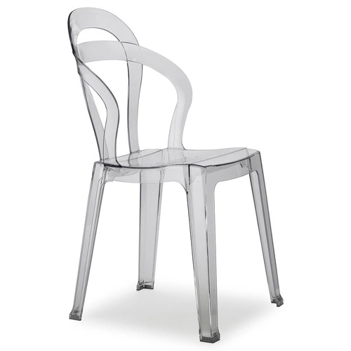 Jídelní a zahradní židle transparentní Titi SCAB Design stohovatelná moderní polykarbonát