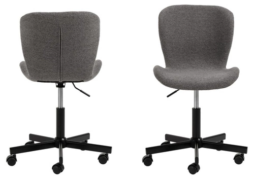 Ergonomická kancelářská židle Batilda-A1 Actona antracitová otočná s nastavitelnou výškou