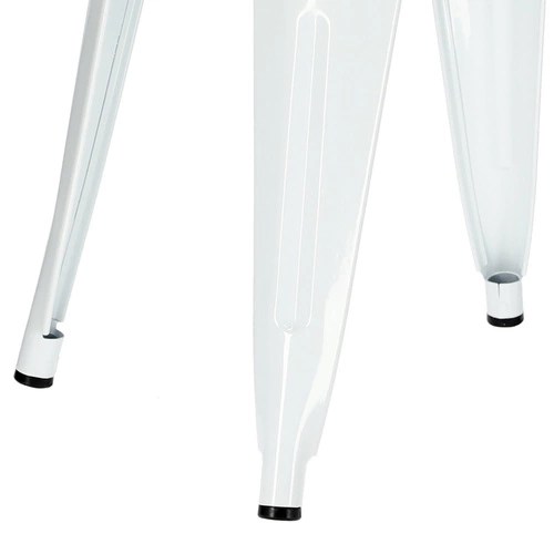 Kovová stolička Paris bílá inspirovaná Tolixem do kuchyně a jídelny moderní industriální 46 cm