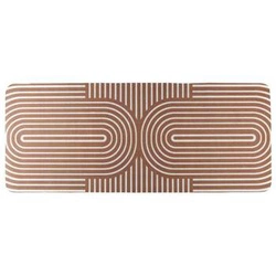 Koberec do předsíně Arlla 50x120 červený moderní snadno čistitelný pratelný v pračce