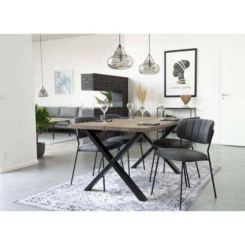 Jídelní stůl Toulon dub kouřový 95x140 loftový stůl