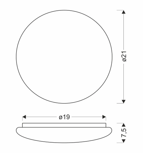 Stropní svítidlo Belina stropní svítidlo 21cm 12W LED 4000K bílý difuzor