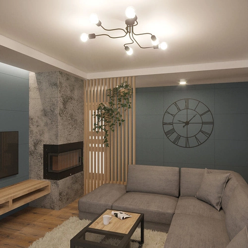 Loftový lustr VECTOR 6 bílý do obýváku a jídelny kovový 6ramenný SOLLUX LIGHTING