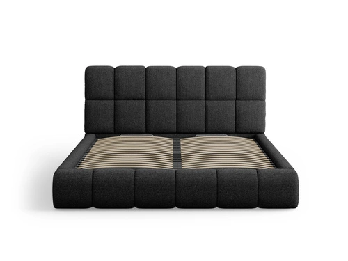 Čalouněná postel Bellis 140x200 černá s úložným prostorem moderní glamour do ložnice