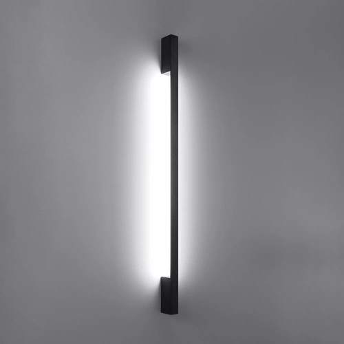 Nástěnné LED svítidlo SAPPO M moderní černé hliníkové 120 cm do obýváku a ložnice