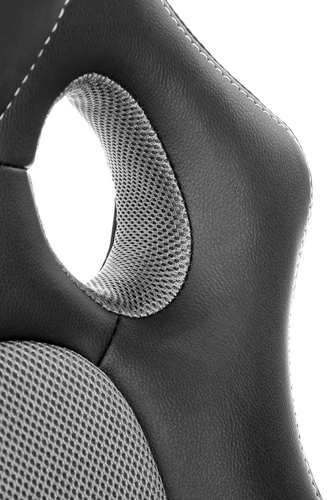 Ergonomická kancelářská židle Kelber moderní černo-šedá otočná s nastavením Intesi