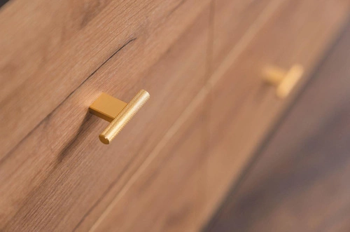 Komoda se zásuvkami MAUD černá dub craft tobacco moderní do obýváku a ložnice SKANDICA