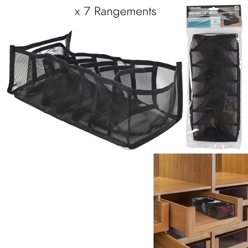 Organizér do zásuvky na spodní prádlo černý