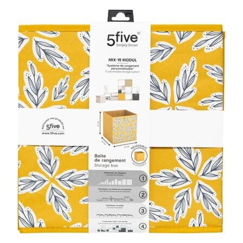 Skládací textilní box do regálu 31x31 béžový Folia 5five simply smart