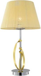 Stolní lampa Diva 1x60W E27 chrom/zlato