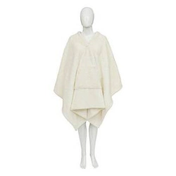 Teplá bílá fleecová deka s rukávy na pohovku Atmosphera Aksel