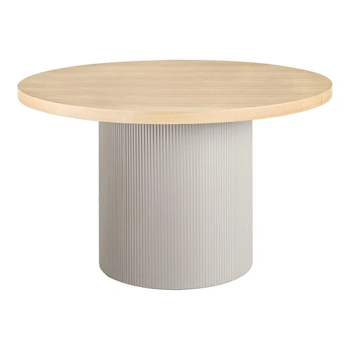 Kulatý jídelní stůl Solva 120 cm skandinávský přírodní jasan