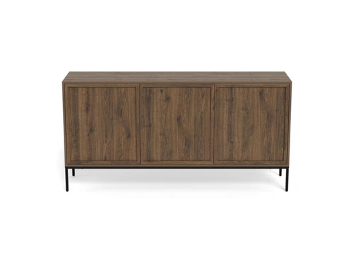 Komoda Palmdale kouřový dub moderní na černých nožkách 80 cm