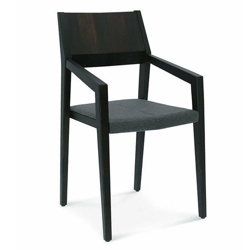 Jídelní čalouněná dubová židle s područkami Arcos FAMEG moderní na míru