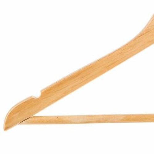 5five simply smart sada 8 dřevěných ramínek na oblečení do skříně a šatny přírodní