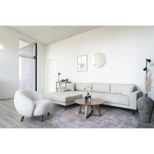 Skandinávní čalouněné křeslo Savona bílé s područkami do obýváku