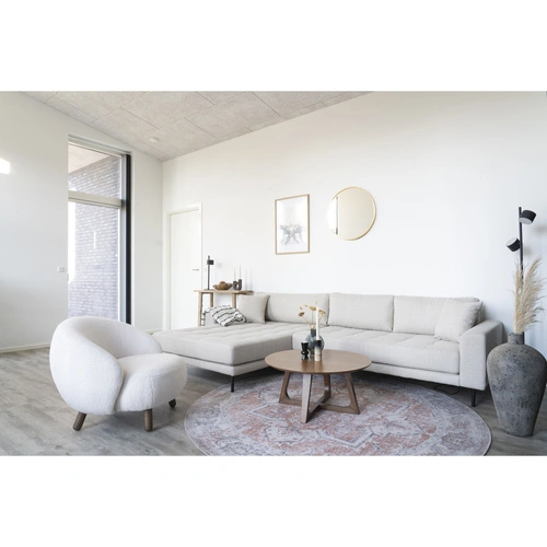 Kulatý koberec Havana 200 cm oranžový do obývacího pokoje klasický vintage