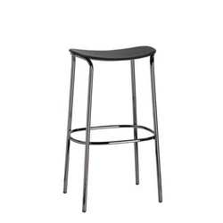 Moderní černá dřevěná barová stolička bez opěrky TRICK wood SCAB Design 75 cm do kuchyně