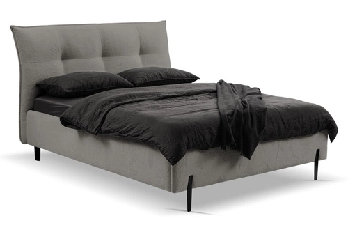 Čalouněná postel Biscuit 180x200 šedá s úložným prostorem skandinávská do ložnice