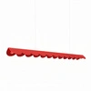 Závěsné LED svítidlo BISCUIT červené nastavitelné nad ostrůvek 131 cm
