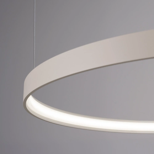 Moderní béžový LED lustr RIO 2 78 cm do obýváku a jídelny s nastavitelnou výškou