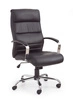Ergonomická kancelářská židle Arizona Intesi černá kožená otočná s područkami