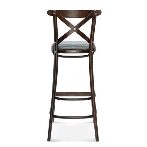 Barová židle Fameg BST-8810 rustikální čalouněná dřevěná na míru do kuchyně a jídelny