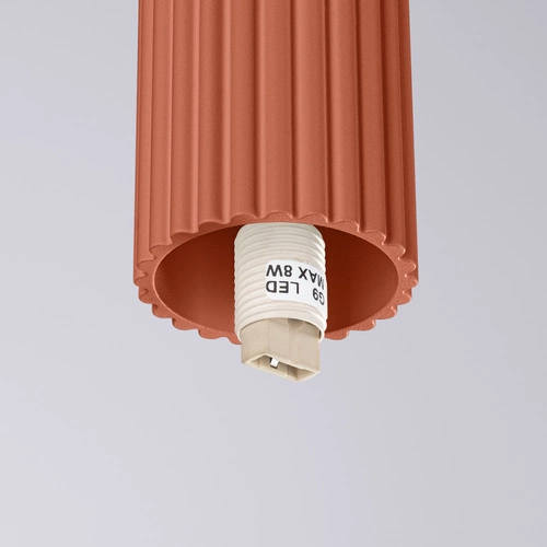 Moderní stropní svítidlo HALO okrově červené IP44 kulaté do obýváku a ložnice SOLLUX