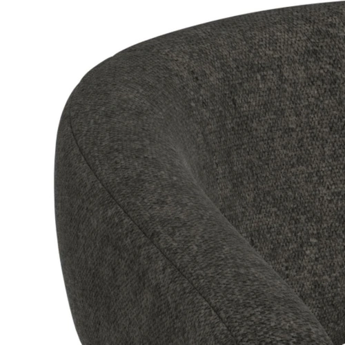 Židle Cole šedá čalouněná sametem s područkami do jídelny