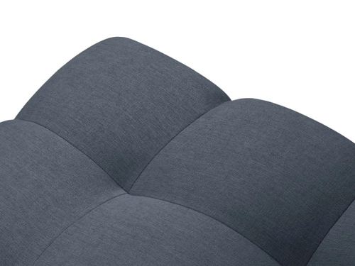 Modulární taburet Justin modrý čalouněný čtvercový do obýváku a ložnice ve stylu glamour 60x60 cm