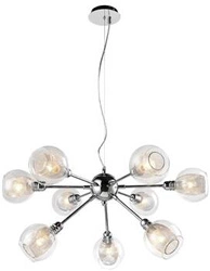 Dixy 9x40W E14 chromová závěsná lampa