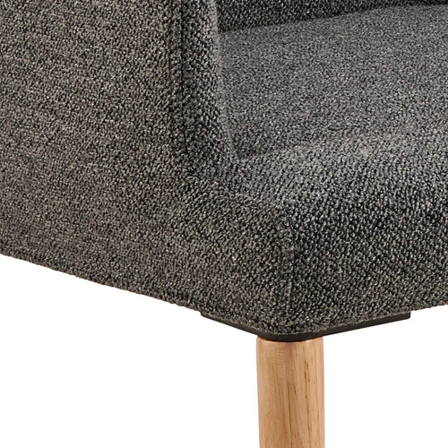 Čalouněná jídelní židle s područkami Zoe Actona antracitová skandinávský styl