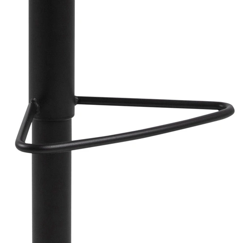 Barová židle Kimmy antracitová otočná s opěrkou výškově nastavitelná do kuchyně