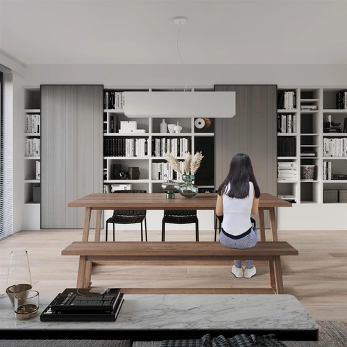 Moderní bílý lustr SANTA 5 světel do obýváku a jídelny 120 cm