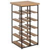 Kovový industriální stojan na víno Bakos s policemi na 10 lahví do kuchyně Atmosphera