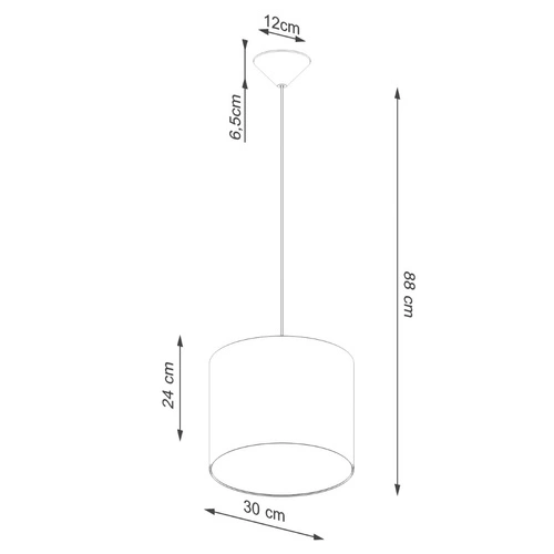 Závěsné svítidlo NOVA 30 bílá minimalistická nastavitelná do obýváku a jídelny
