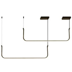 Závěsné LED svítidlo MINIMA-2 černé 80 cm moderní nad stůl do kuchyně nebo obýváku