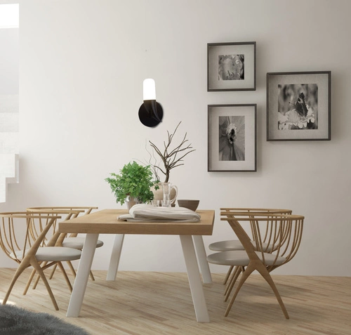 Nástěnné LED svítidlo Sakai černé moderní kovové do obýváku a ložnice Ledea